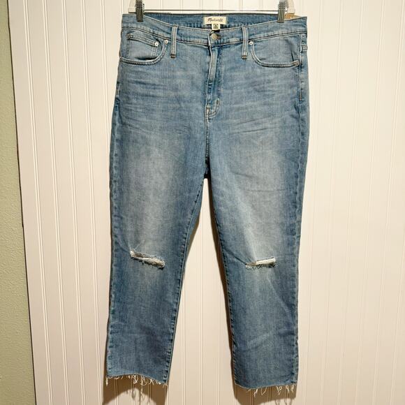 Madewell High Rise Slim Crop Boy Jean NEW Size 32 - Picture 2 of 9